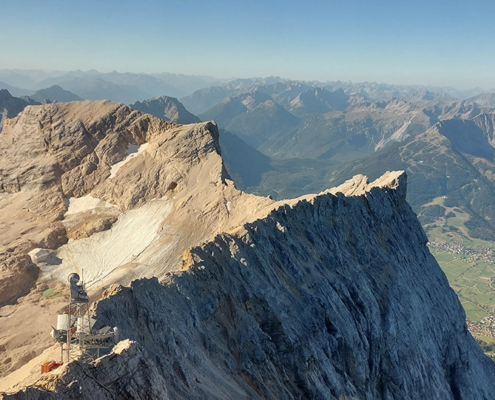 Zugspitze - Gletsjer vanaf panorama restaurant
